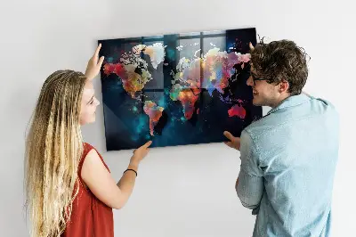 Abstract Map Magnetic Board