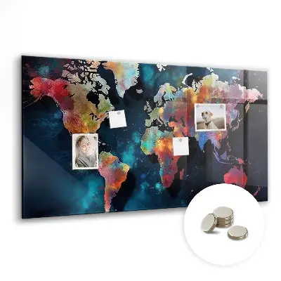 Magnet board Abstract map