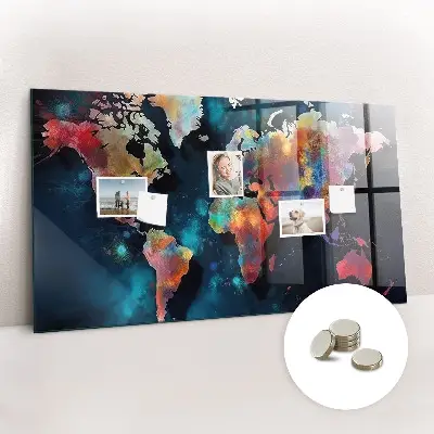 Magnet board Abstract map
