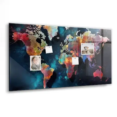 Abstract Map Magnetic Board