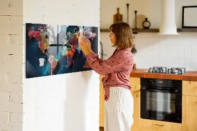 Abstract Map Magnetic Board
