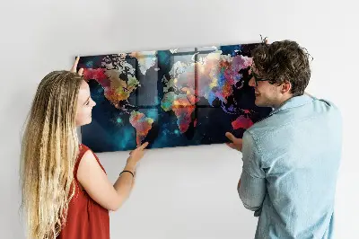 Magnet board Abstract map