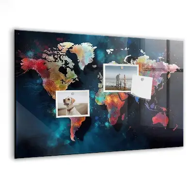 Abstract Map Magnetic Board