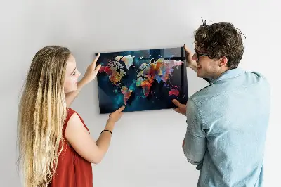Magnet board Abstract map