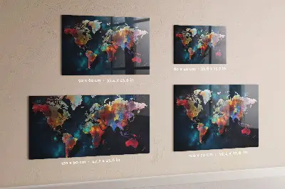 Magnet board Abstract map