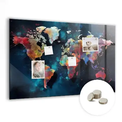 Magnet board Abstract map