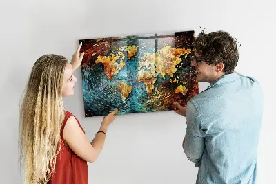 Magnetic wall board A world of chaos