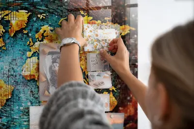 Magnetic wall board A world of chaos