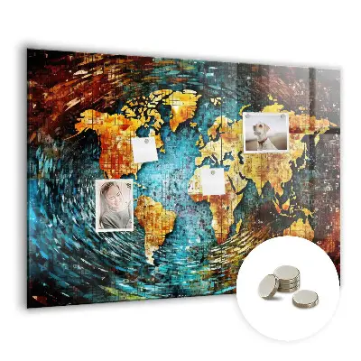 Magnetic wall board A world of chaos