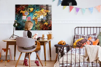 A World of Chaos magnetic wall board