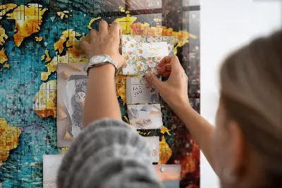 Magnetic wall board A world of chaos