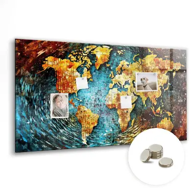 Magnetic wall board A world of chaos