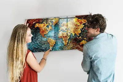 Magnetic wall board A world of chaos