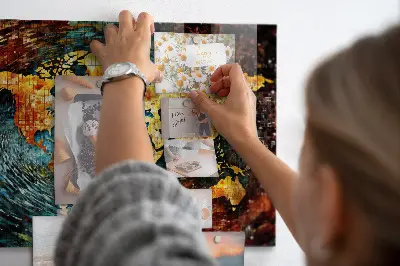 Magnetic wall board A world of chaos