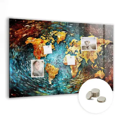 Magnetic wall board A world of chaos