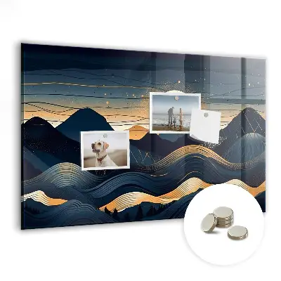 Magnetic Sunset Landscape Wall Board