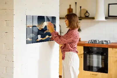 Magnetic Sunset Landscape Wall Board