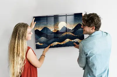 Magnetic Sunset Landscape Wall Board