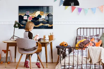 Magnetic Sunset Landscape Wall Board