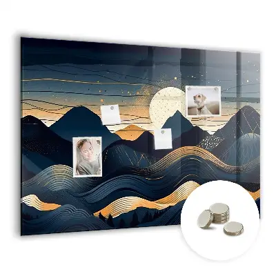 Magnetic Sunset Landscape Wall Board