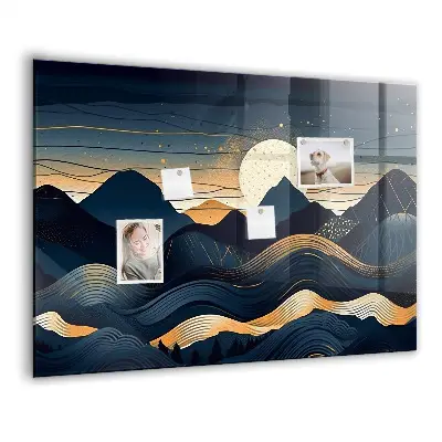 Magnetic Sunset Landscape Wall Board