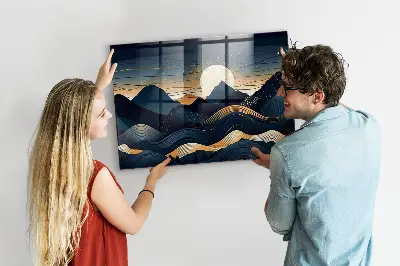 Magnetic Sunset Landscape Wall Board