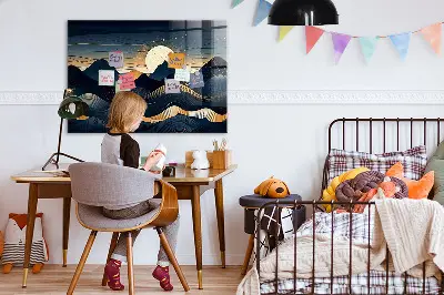Magnetic Sunset Landscape Wall Board
