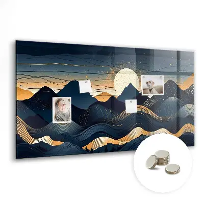 Magnetic Sunset Landscape Wall Board