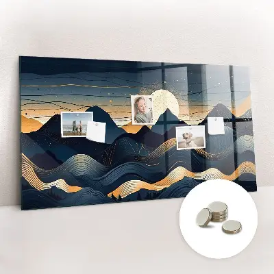 Magnetic Sunset Landscape Wall Board