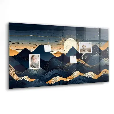 Magnetic Sunset Landscape Wall Board