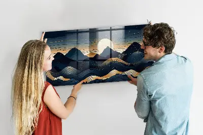Magnetic Sunset Landscape Wall Board