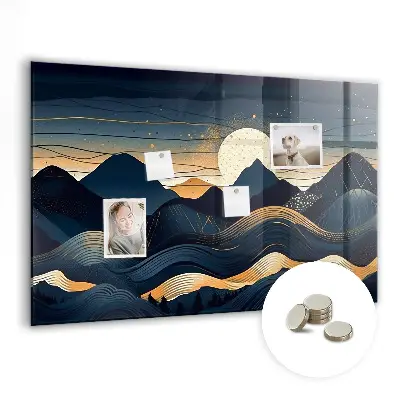 Magnetic Sunset Landscape Wall Board