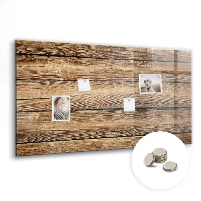 Magnetic glass dry erase board with wooden frame
