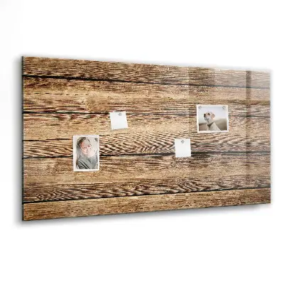Magnetic glass dry erase board with wooden frame
