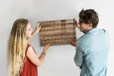 Magnetic glass dry erase board with wooden frame