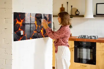 Lava volcano magnet board
