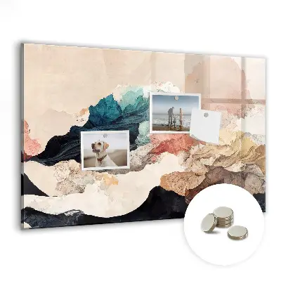 Abstract landscape magnetic board