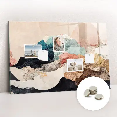 Abstract landscape magnetic board