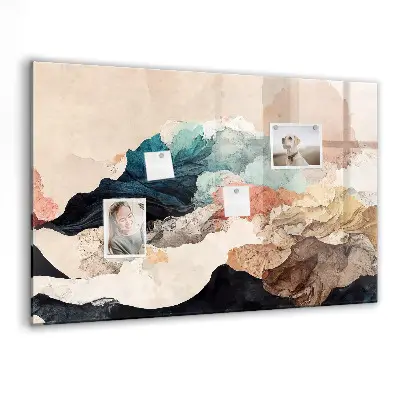 Abstract landscape magnetic board