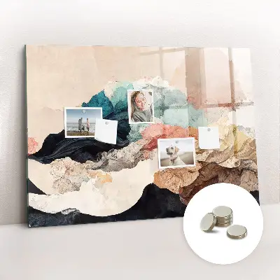 Abstract landscape magnetic board