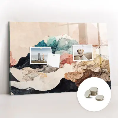 Abstract landscape magnetic board