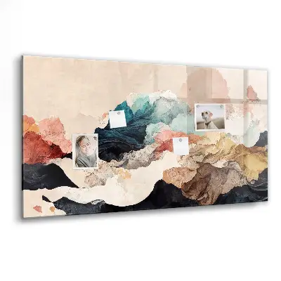 Abstract landscape magnetic board