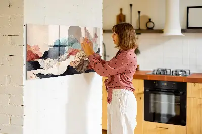 Abstract landscape magnetic board