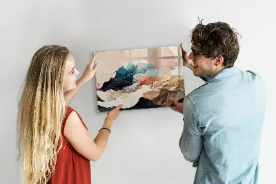 Abstract landscape magnetic board