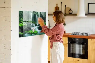 Waterfall Among the Moss Magnetic Board
