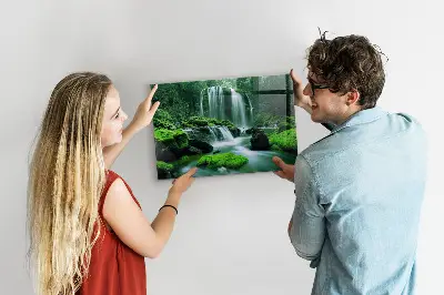 Waterfall Among the Moss Magnetic Board