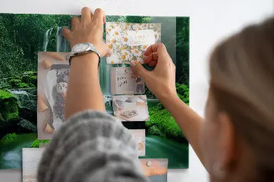 Waterfall Among the Moss Magnetic Board