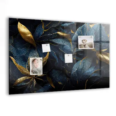Magnetic wall board with decorative flowers