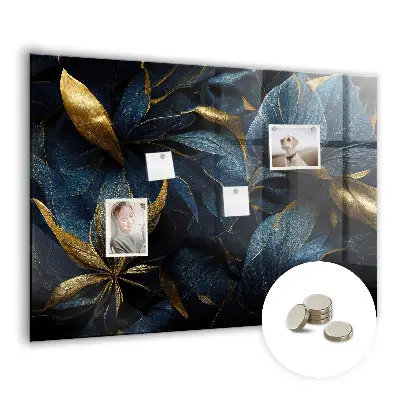 Magnetic wall board with decorative flowers