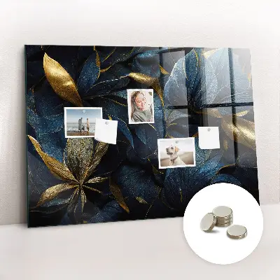 Magnetic wall board with decorative flowers